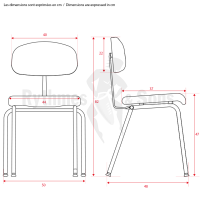 Mobilier d'orchestre - Chaise d'orchestre 'Compacte' H47 -2