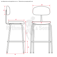 Mobilier d'orchestre - Chaise fixe empilable RYTHMES & SO-3