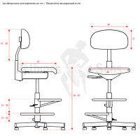 Mobilier d'orchestre - Chaise RYTHMES & SONS avec 2 repos-3
