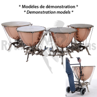 Set of 4 <strong>ADAMS 23'+26'+29'+32' Schnellar</strong> Berlin Ratchet Philharmonic Timpani + Trolley