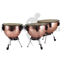 Set of 3 ADAMS 26'+29'+32' Universal Polished parabolic copper kettle timpani