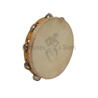 Tambourine  Ø10'/25, single cymbals row - animal head
