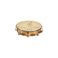 Tambourin Ø10'/25cm 1 rangée cymbalettes peau synthétique