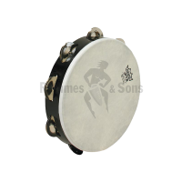 Tambourin Ø8'/20cm,  1 rangée cymbalettes, peau synthétique