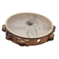TC1 BLACK SWAMP tambourine Ø10'/25 Chromium/Bronze