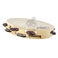 Tambourine <strong>GROVER T2/HS-B Ø10'/25cm</strong> Hybrid Silver