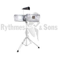 LP Aspire LPA256 Ø13'+14' Latin timpani on stand - steel shell