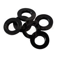 Rondelle PE noire 14x6,2x2