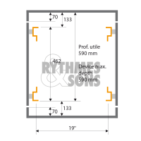 Rack 19' Classique lourd suspendu 12U prof. 590mm-3