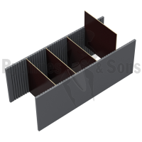 Dividers kit for 800x400xH400 OpenRoad® trunk