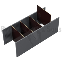 Dividers kit for 1200x400xH400 OpenRoad® trunk