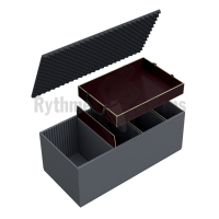 Grooved foam <br>+ 3 dividers + short tray <br>for trunk 1450x600xH600