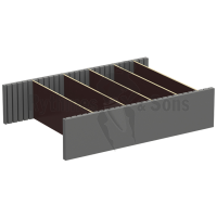 Removable partitions for drawer 800x500xH165
