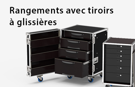Rangement à tiroirs à glissières